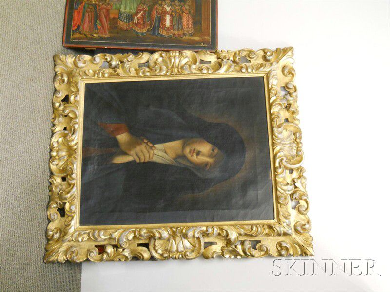 Sold at auction After Giovanni Battista Salvi da Sassoferrato (Italian,  1609-1685) La Madre dei dolori [Our Lady of Sorrow] Auction Number 2631B  Lot Number 558 | Skinner Auctioneers